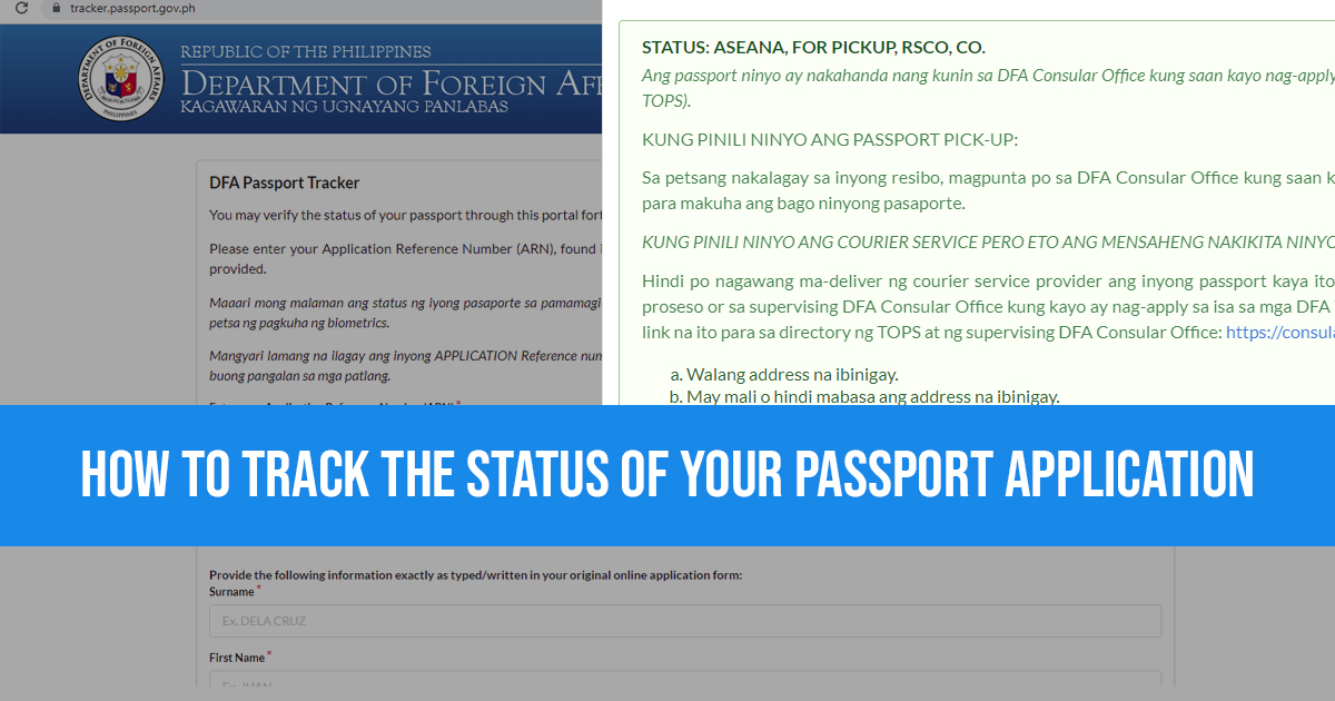 travel.gov passport tracking